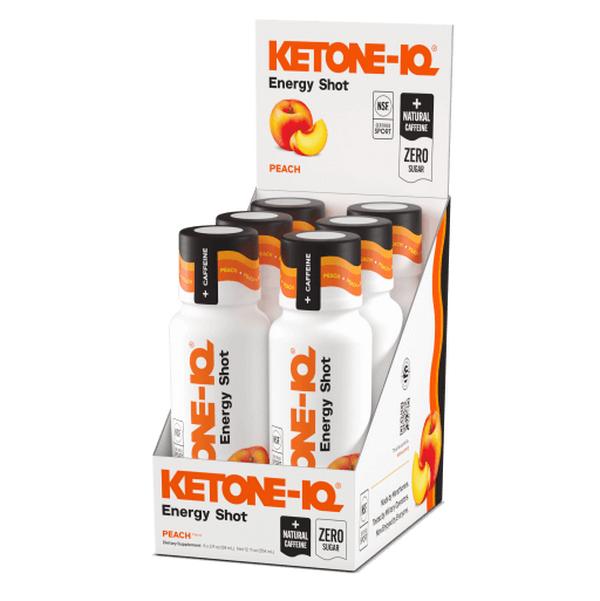 Ketone-IQ +Caffeine Shot Peach Beverage Energy