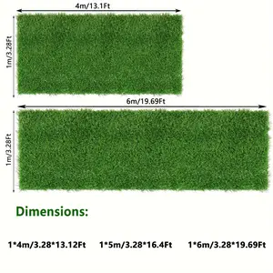 Artificial Turf Grass, Artificial Turf Lawn With Drainage, 1.57 Inch Realistic Fake Grass, Free Tailor As Needed, Rug Lawn Landscape,,1*4m,1*5m,1*6m Garden Border Fence Garden Edging Border, Lawn Edging Border