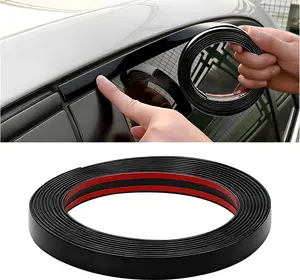 FT Car Trim Molding, .Inch Wide Glossy ScratchProof Vehicle Door Window Bumper Protection Trim, Self Adhesive Auto Body Side Decorative Strip, Universal for SUV RV Truck (Glossy Black)