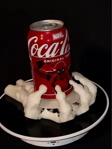 3D Printed Glow in the Dark Skeleton Hand Coaster