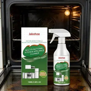 Jakehoe Kitchen Appliance Cleaner Spray Powerful Decontamination Penetrates Oil Stains Household Multifunctional Cleaner 100ml