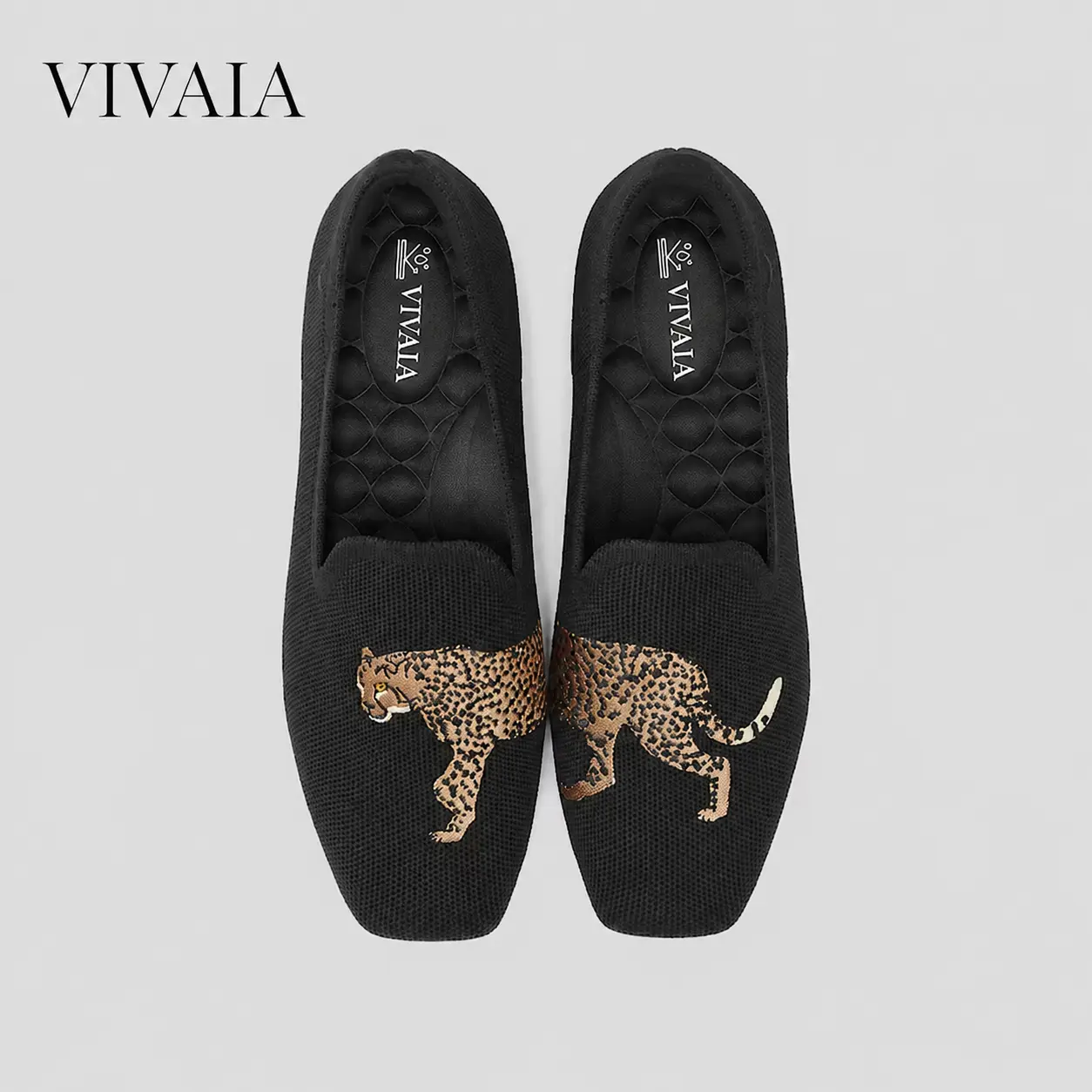 VIVAlA Women’s Water-Repellent Square-Toe Loafers – Breathable Knit Upper, Enhanced Arch Support & Shock-Absorbing Sugarcane Outsole(Samantha Walker)
