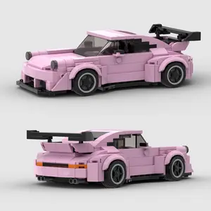 354pcs Moc Blocks Set Super Car Racing Classic Building Block Model, Stem Educational Creative Toy, DIY Car Model Kit, Birthday Gift