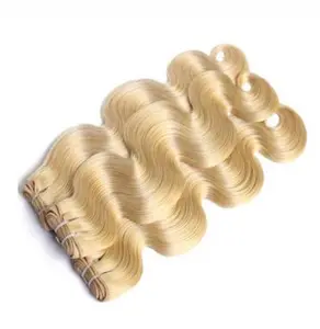 CAVIAR  EXCLUSIVO RAW RUBIO 613 ondulado Weft extensións