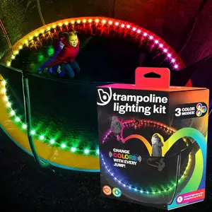 Bounce LED Trampoline Lights, Color Changing - Motion Sensing - Changes Colors When You Jump - Fits 8FT 10FT 12FT 14FT 15FT Trampolines -