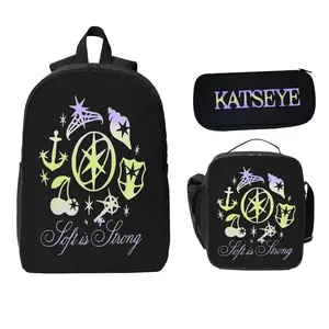 Children's Backpack 2-Piece Set: Lightweight, High-Capacity, and Durable—Includes Lunch Bag and Pencil Case. Suitable for Boys and Girls—The Perfect Gift.