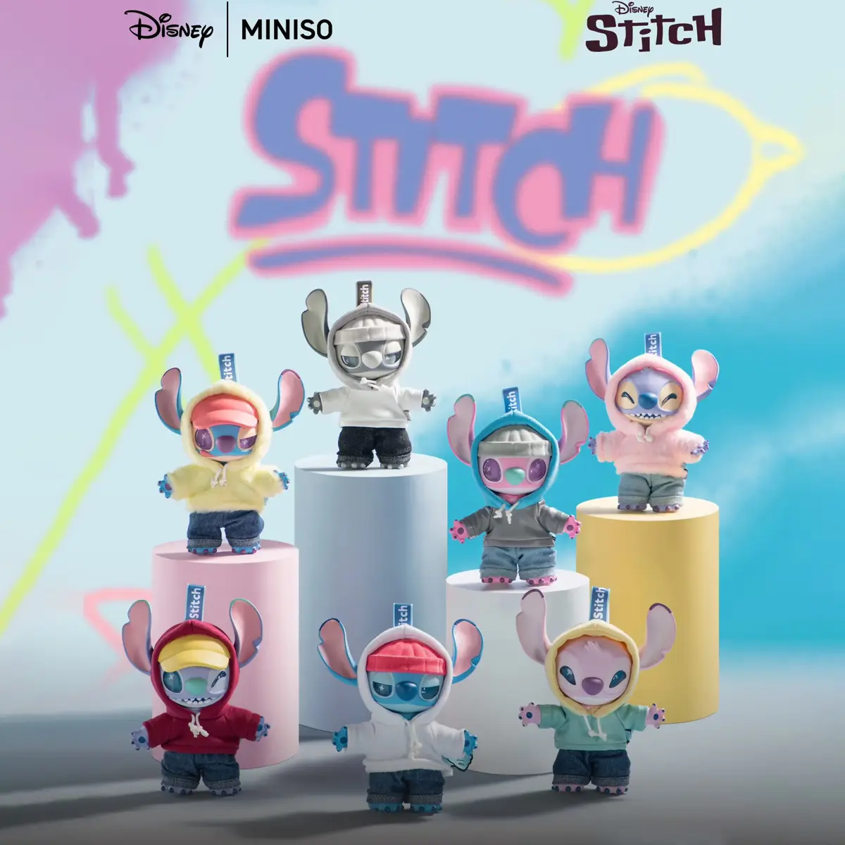 Disney Stitch GenZ Street Series Vinyl Plush Pendant Blind Box
