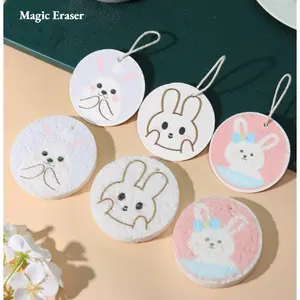 2026 NEW One compressed wood pulp sponge, kitchen dishwashing sponge block, dishcloth, cleaning cloth, multi-functional kitchen cleaning tool will be shipped randomly  Give away exquisite small gifts Valentine's Day