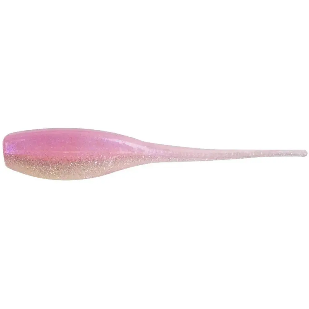 Soft Plastic Baby Shad Lures, 2 Inch Spear-Tail Baits for Freshwater Crappie Fishing, 18-Pack in Multiple Colors, Pink Lemonade, Kiwi