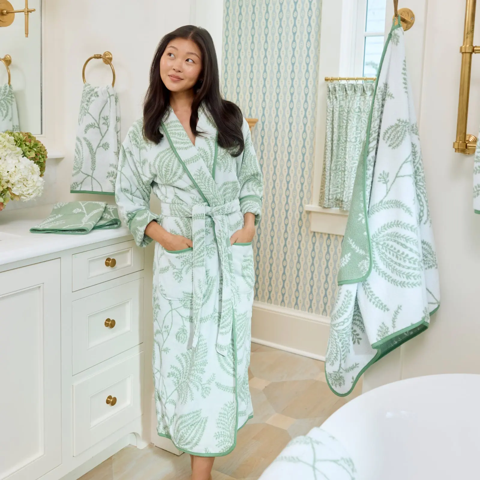 Lee Jofa x Weezie Women's Long Plush Robe