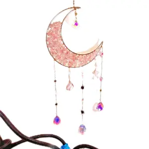Sunnydaze Suncatchers MHMM Collection Purple Daze Moonlight Sky Hanging Decor Lightweight Easy to Hang for Any Room