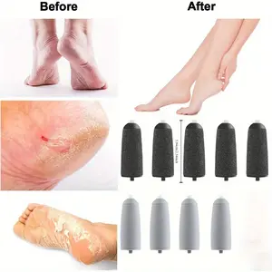 9Pcs/Set Replacing Grinding Wheel Heads Including 5 Black Coarse Sand and 4 Light Gray Replacement Sanding Heads for Removing Foot Skin,Dead Skin,Scabs,And Hard Skin Manicure Nail