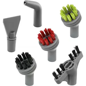 6 Pack Steam Cleaner Brush Attachments for Tile & Grout,Includes Scraper & Brushes,Compatible with  SteamShot 39N7A 39N7V 2994B, with  Seal Design