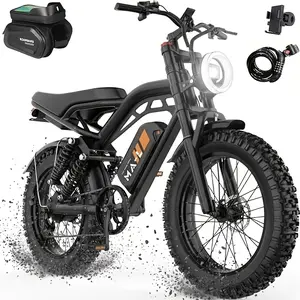 High-Quality Adult Electric Bicycle - 20x4 Inch Wide Tire Electric Bike, 740W Motor, 48V 15.6AH Removable High-Capacity Battery, Four Riding Modes Electric Off-Road Vehicle, 7-Speed Electric Motorcycle Bicycle, Adult Electric Mountain Off-Road Bike