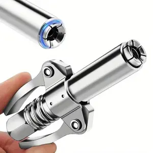 12000PSI High Pressure Grease Gun Coupler with Double-handle, Compatible 1/8" NPT Grease Guns for Greasing Equipment Filling