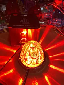 Lighting Watermelon lighes Glass Series Lamp Car Chassis Lamp Car Side Lamp - 2pcs Set with Orange or white Beam Effect