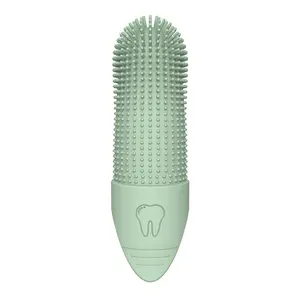 Chin Oral Cleaning Brush - Comprehensive Cleaning Brush for Cats & Dogs - Effective Oral & Finger Cleaning - 2 Pack