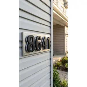 Illuminated Backlit House Numbers – Weather-Resistant LED Address Signs