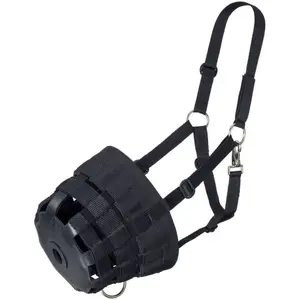 Tough1 Poly/Nylon Grazing Muzzle with Halter-Large Horse