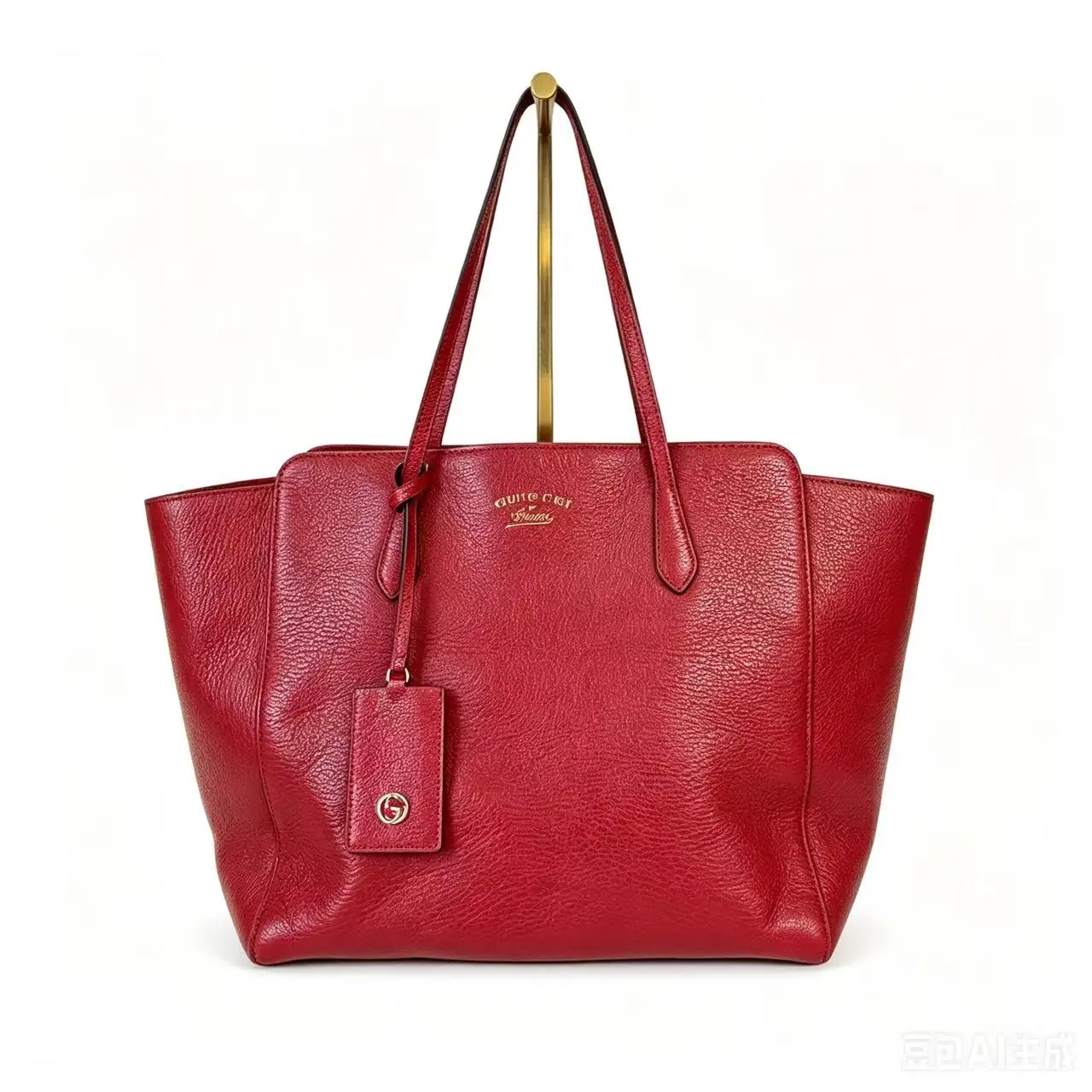 Pre-owned GUCCI Large Red Shopping Tote