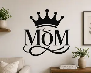 Crowned Mom Decal - Waterproof Car & Cup Vinyl