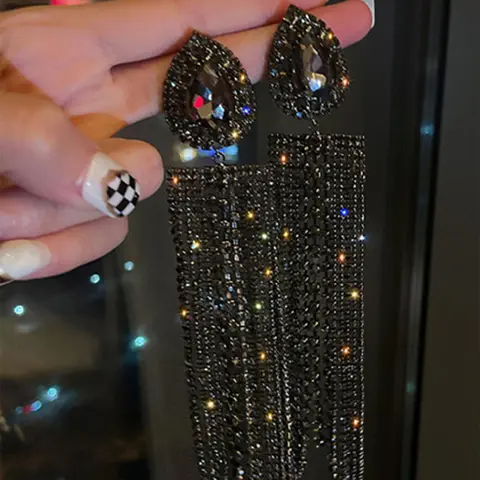 Artificial Crystal Decor Earrings, Ear Crystals, Fashion Jewelry for Party, Daily Clothing Decor, Trendy All-match & Exquisite Jewelry for Birthday Gift, Shining Earrings, Earrings for Decorative, Ear Accessories