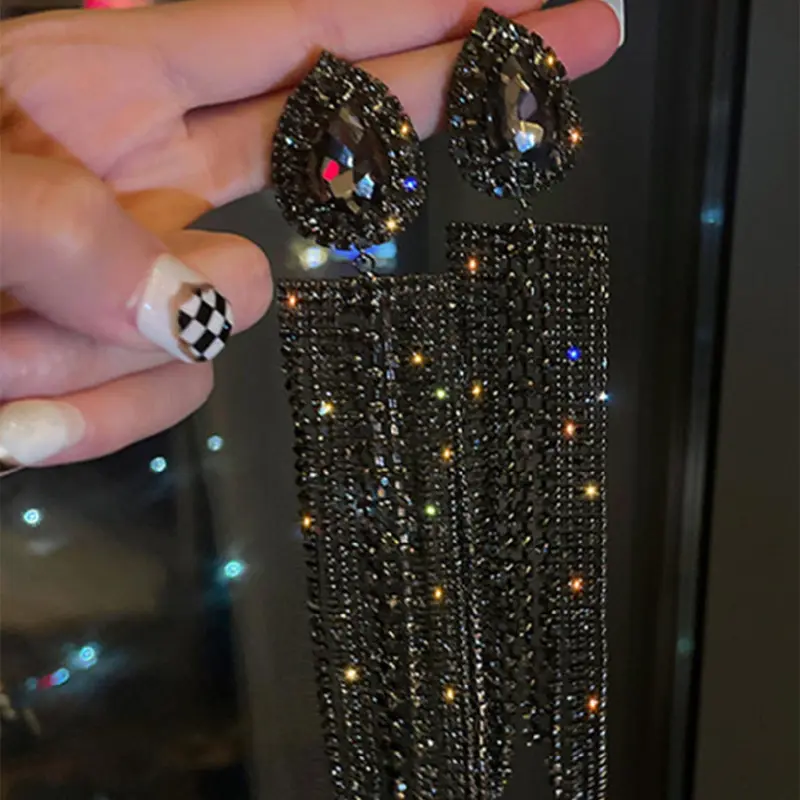 Artificial Crystal Decor Earrings, Ear Crystals, Fashion Jewelry for Party, Daily Clothing Decor, Trendy All-match & Exquisite Jewelry for Birthday Gift, Shining Earrings, Earrings for Decorative, Ear Accessories