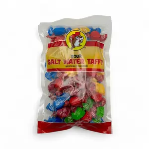 Salt Water Taffy - Sour Flavor, Soft Taffy, 12 oz, Ideal for Taffy Cones and Treats