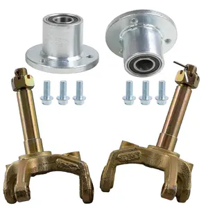 Suisuitong Go Kart Front Wheel Hubs & Steering Knuckle Spindles Kit – Universal for 5" Wheels on Karting, ATV, UTV, Drift Trike, Buggy, Golf Cart, 4 Wheeler, Tricycle, Quad, Moped, Motorcycle