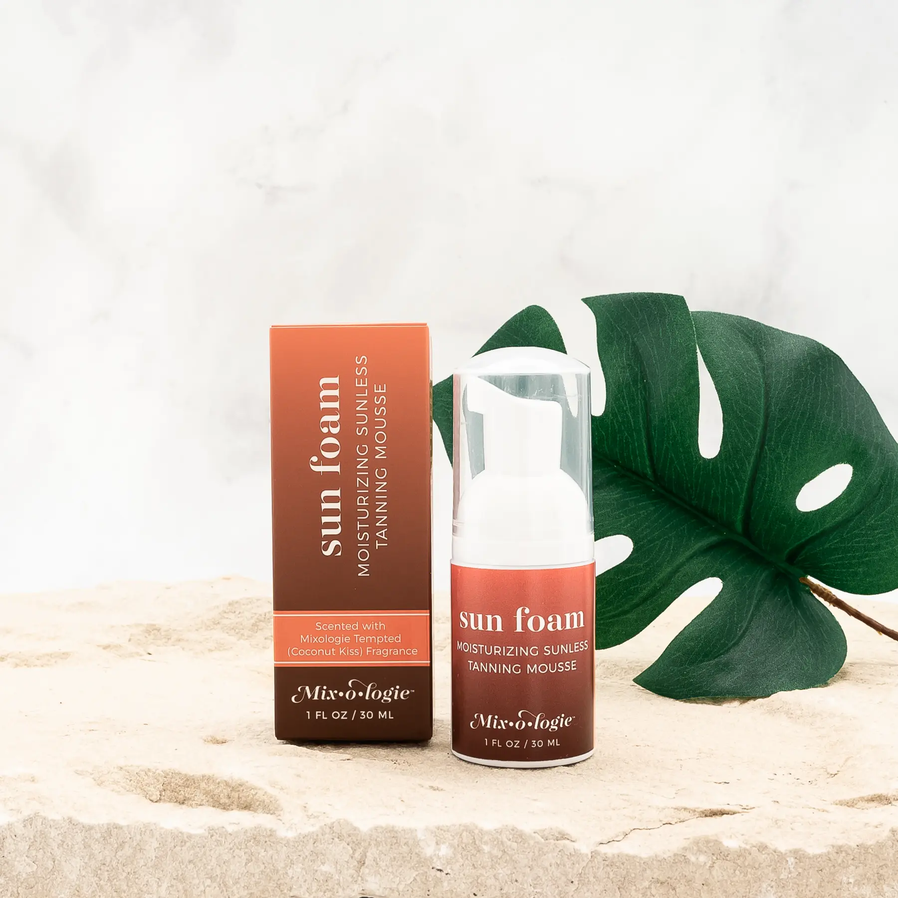 SunFoam Sunless Tanning Mousse - Travel Size - 30 mL Hyaluronic Moisturizing Bronze