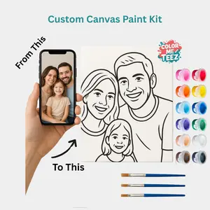 Custom Paint-Your-Own Canvas Kit