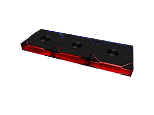 Lian Li UNI Fan TL 120 Wireless - Triple Pack - 2.4 GHz Wireless Controller Included - Daisy Chain & Infinity Mirror Design - Controlle required. - Black (12TL1W3B)