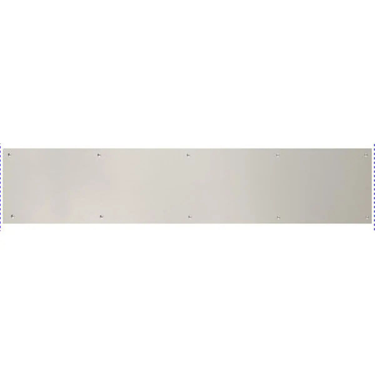 212 MAIN Satin Nickel Self-Adhesive Mount Stainless Steel Door Kick Plate, 6 in. x 28 in., Soft Finish with Adhesive Strips, Self-Adhesive Kick Plates