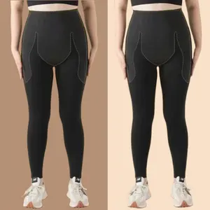 two piece set Plus Size skinny Yoga Pants with Slimming Effect, Micro-Compression for Abdominal Flattening, Suitable for Women, Spring  casual hip athletic leggings flare sculpting dfyne electric blue flare  pockets scrunch  leg  pants soft comfortable