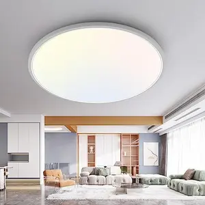 2PACK Flush Mount LED Ceiling Light Fixture White, 12Inch 28Watt, Dimmable & 3000K-4500K-6000K 3 Color Selectable Ceiling Lamp 3200LM Low Profile Ceiling Light for Kitchen Bedroom Hallway Porch