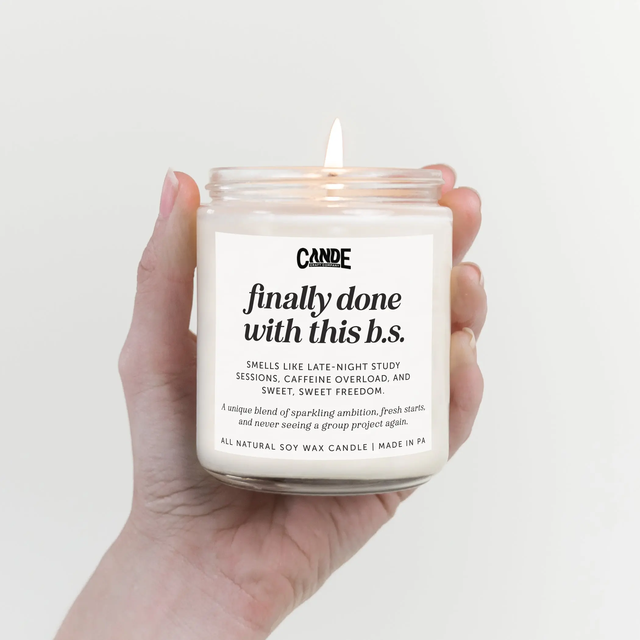 Graduation Gift Candle – Funny Scented Soy Candle for Grads - College Graduation Gift for Her or Him Graduation Gift Candle – Funny Scented Soy Candle for Grads - College Graduation Gift for Her or Him