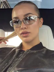 Women's Y2K Fashion Sunglasses, Trendy Square Sunglasses, Letter Design, Uv400 Protection, Casual Style, Perfect for Summer Beach Vacation & Outdoor Travel