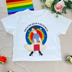 This Is The A.$.$ Of A KiII3r Bella Meme Crop Tee, Twilight Baby Tee, Meme Robert Pattinson Y2K Crop Top, Edward Cullen Crop Top, Team Edward Vintage Graphic Tee, Bella Tee, Aesthetic Babytee