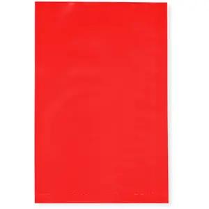 Plymor 4" x 6", Red 2 Mil Flat Open Plastic Poly Bags