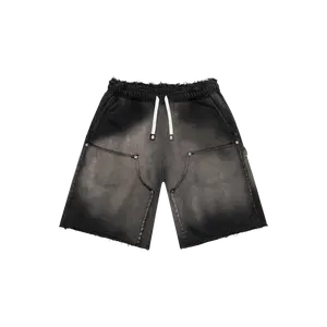 Godspeed Carpenter Distressed Sun Faded Black Shorts