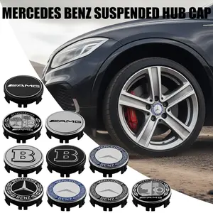 4Pcs 75MM Car Wheel Center Hub Caps Stickers Badge Cover For Mercedes Benz A B C E M R G S Class AMG W124 W126 W140 W177 W190 W203 W204 W205 W210 W211 W212 W213 W220 C180 C200 C260 C300 GLA GL CLA CES CLS SLK GLK CLK GLC CLG GLE GLS GLB EQC