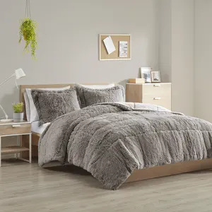 Shaggy Long Fur Comforter Mini Set, Malea