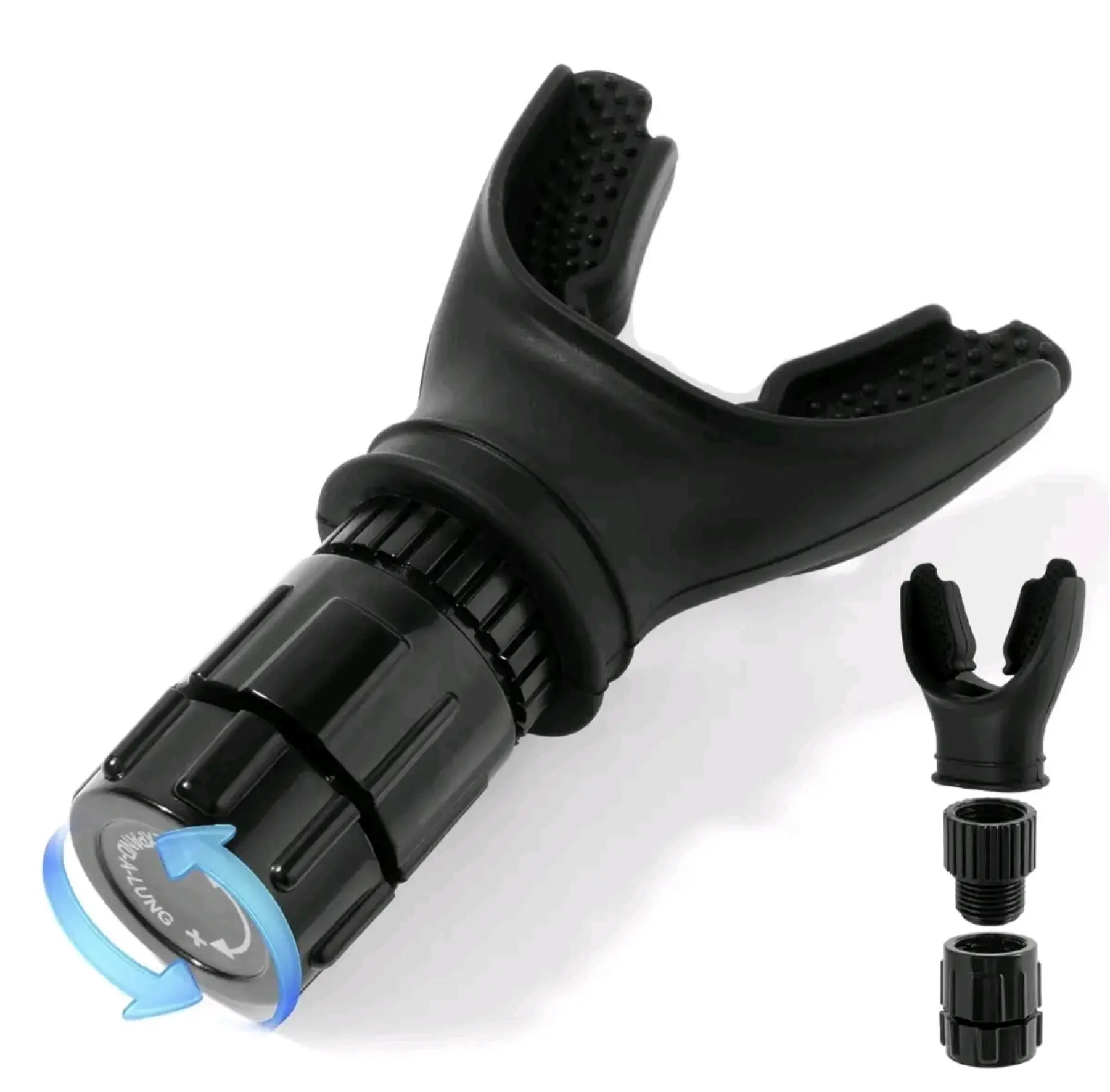 Advanced Breathing Exerciser Trainer - Portable Lung Capacity Enhancer with Adjustable Resistance Levels, Lightweight Design & Clear Storage Case