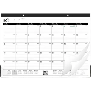 2026 Desk Calendar - 18 Month Desk Calendar 2026, Jul 2025 - Dec 2026, 17" x 12", Desk/Wall Calendar 2-in-1 with Notes, Corner Protector, Ruled Blocks - Standard