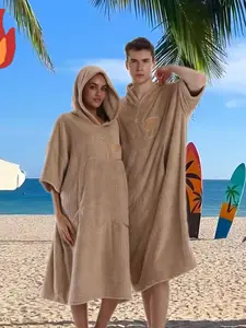 Unisex Bath Towel Hoodie Jumper, Casual Loose Fit Long Sleeve, Soft Breathable, Multi-Purpose for Home Travel, Spring Fall Winter