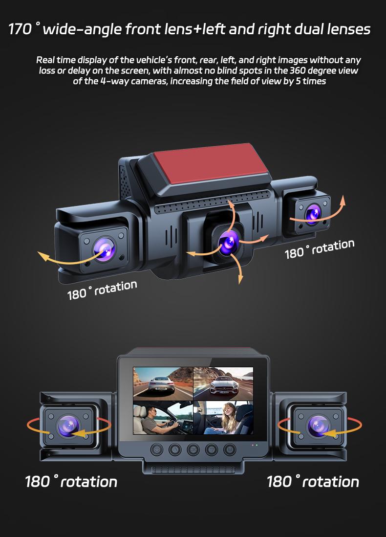 【PASLDA】4-Channel Dash Cam with Enhanced Night Vision Stable WiFi High-Durability shell 3" IPS Screen 1080p Car DVR 32GB sD Card GPS Parking Mode Loop Recording TikTokShopBlackFriday 【PASLDA】4-Channel Dash Cam with Enhanced Night Vision Stable WiFi High-Durability shell 3" IPS Screen 1080p Car DVR 32GB sD Card GPS Parking Mode Loop Recording TikTokShopBlackFriday
