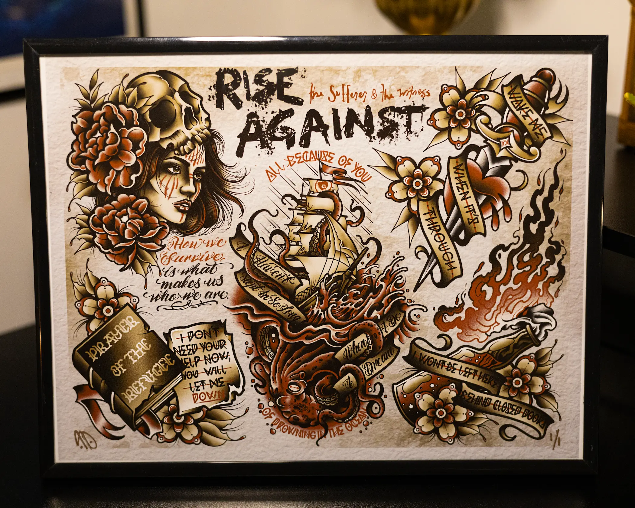 "The Sufferer & The Witness" Rise Against Flash Print