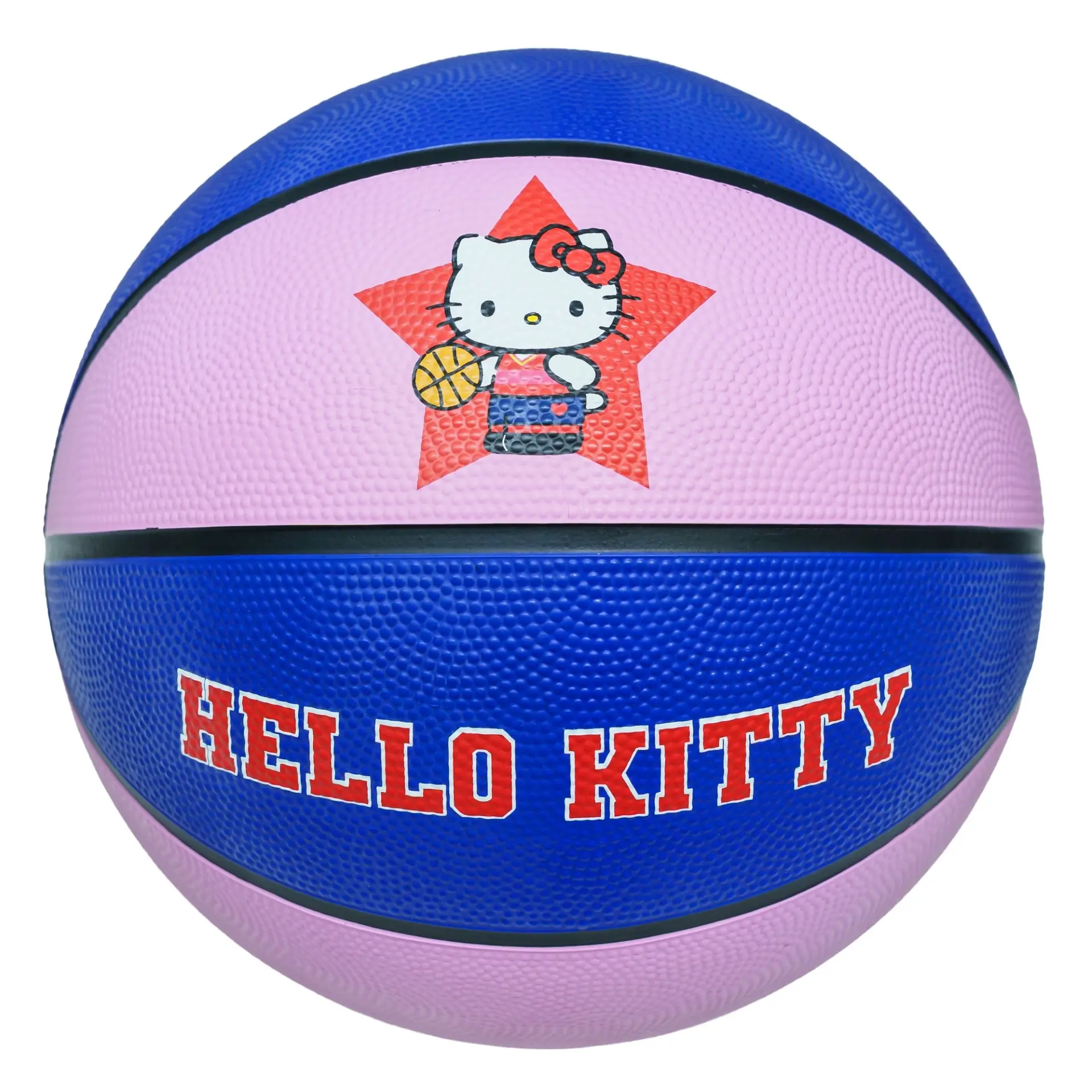 Hello Kitty Kids Basketball, Pink & Blue Indoor/Outdoor Ball, Textured Grip Basketball for All Skill Levels