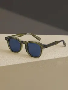 Unisex Vintage Trendy Full Rim Tinted Lens Sunglasses, Retro Outdoor Sports Sunglasses, Fashionable Sunglasses for Men & Women for Everyday Use, Eyeglass