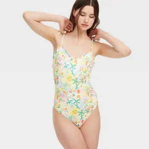 Women's Vacation Tie-Shoulder One Piece Swimsuit - Roller Rabbit